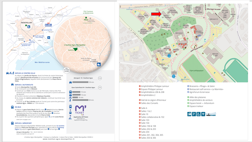 Plan d'acc&egrave;s Campus et unit&eacute;